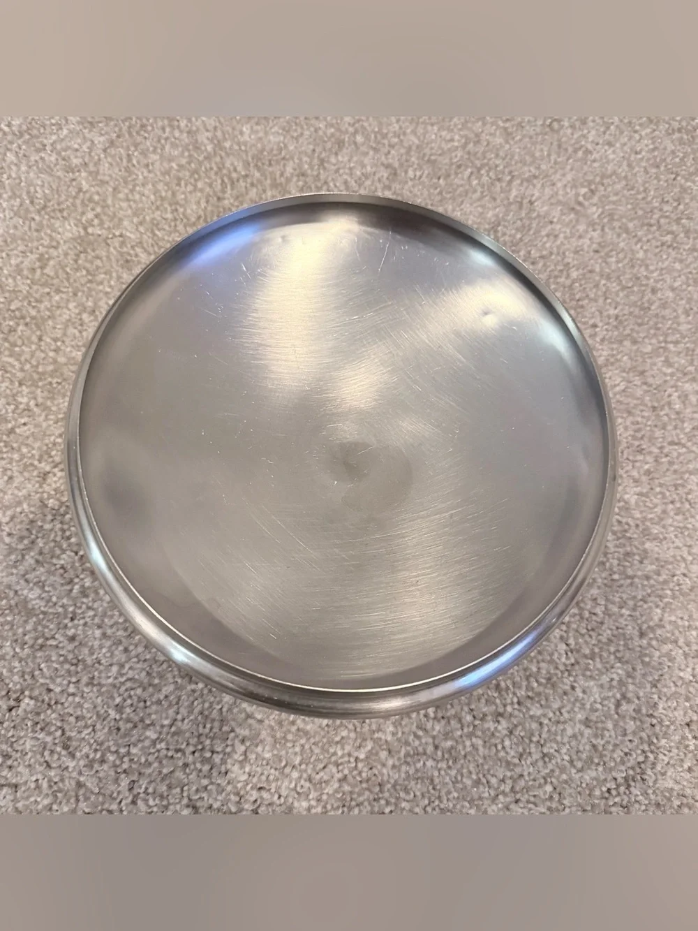 Vintage Revere Ware Replacement Lid Stainless Steel 7” Black Knob